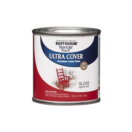 Krud Kutter Rust-Oleum Painters Touch Apple Red Water-Based Ultra Cover Paint Exterior and Interior 8 oz 1966730